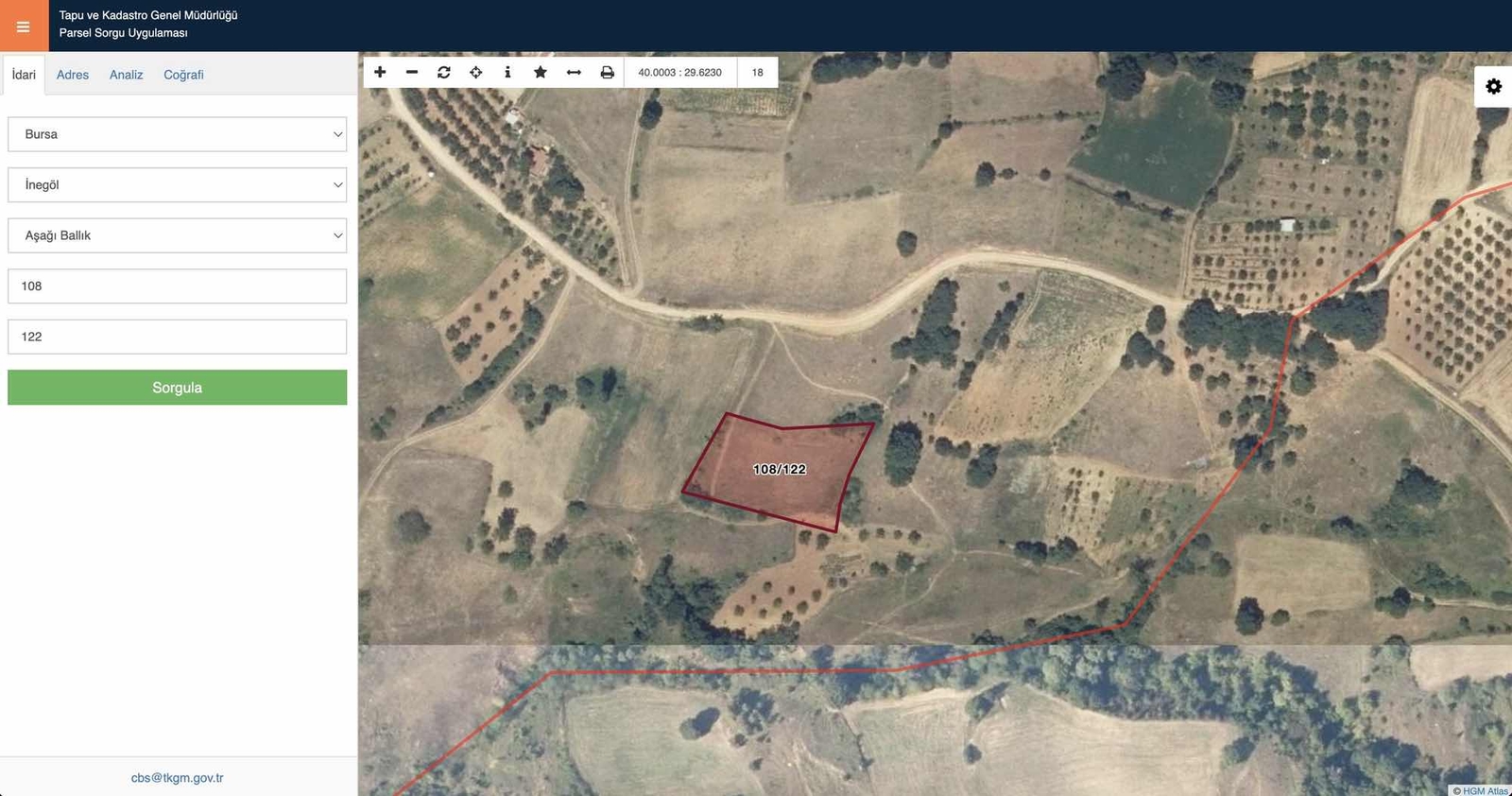 AKGÜN'DEN AŞAĞI BALLIK KÖYÜNDE 2.605 m2 SATILIK TARLA!!!