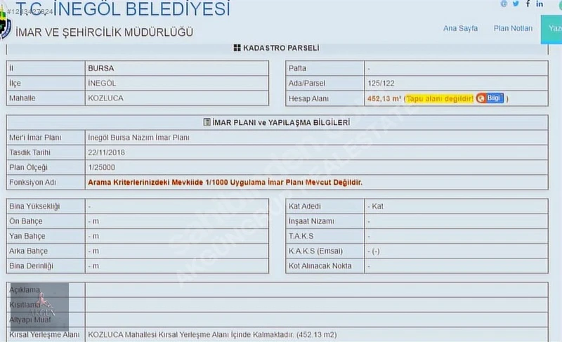 AKGÜN'DEN ACİL SATILIK KOZLUCA MH GİRİŞİNDE 452M2 VİLLALIK ARSA! Fotoğraf 1