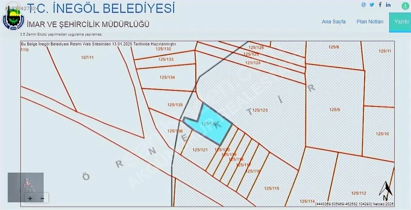 AKGÜN'DEN ACİL SATILIK KOZLUCA MH GİRİŞİNDE 452M2 VİLLALIK ARSA! Fotoğraf 2