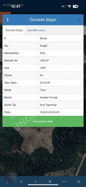 AKGÜN'DEN SATILIK ORTAKÖY MH 6212m2 TARLA ! Fotoğraf 2